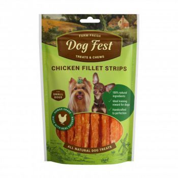 Dog Fest Chicken fillet strips for mini-dogs - 55g (1.94oz) TREAT Dog Fest Chicken fillet strips for mini-dogs - 55g (1.94oz) TREAT