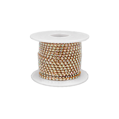 Strass Ss6.5 Dorado/Ab Rollo X 10 Yardas