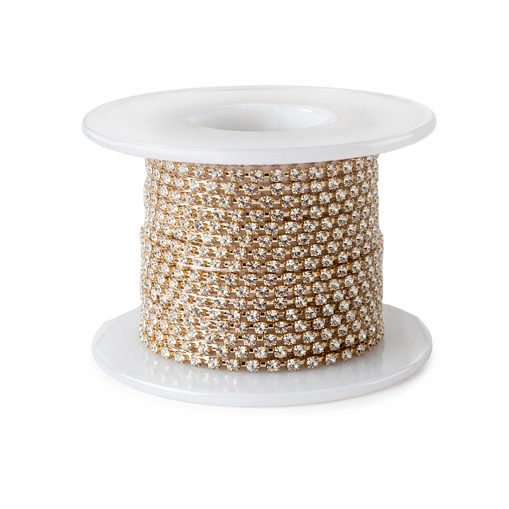 Strass Ss6.5 Dorado Rl*10Yd Rollo X 10 Yardas