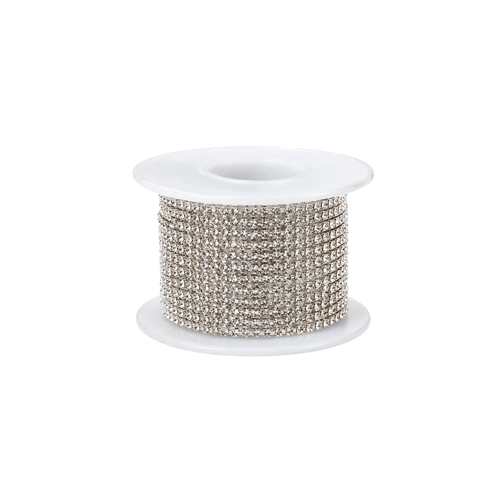 Strass Ss6.5 Plateado Rollo X 10 Yardas