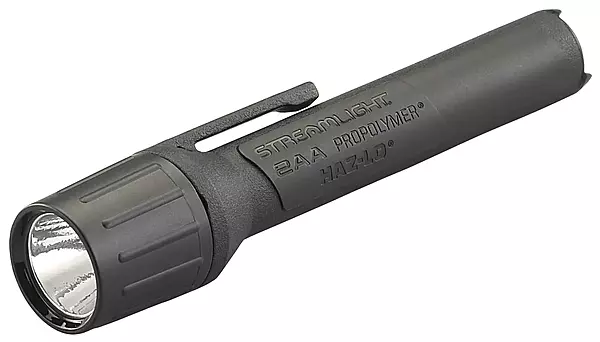 Streamlight 67100 2AA ProPolymer 65-Lumen HAZ-LO Intrinsically Safe, Waterproof Alkaline Battery Powered LED Flashlight