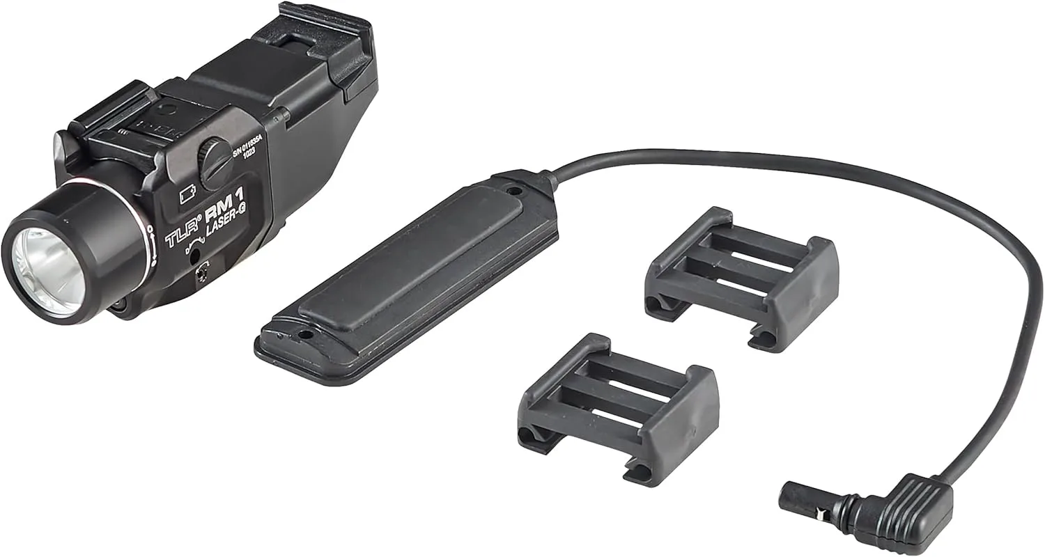 Streamlight 69443 TLR RM 1 G 500-Lumen Rail-Mounted Tactical Weapon Light with Integrated Green Aiming Laser