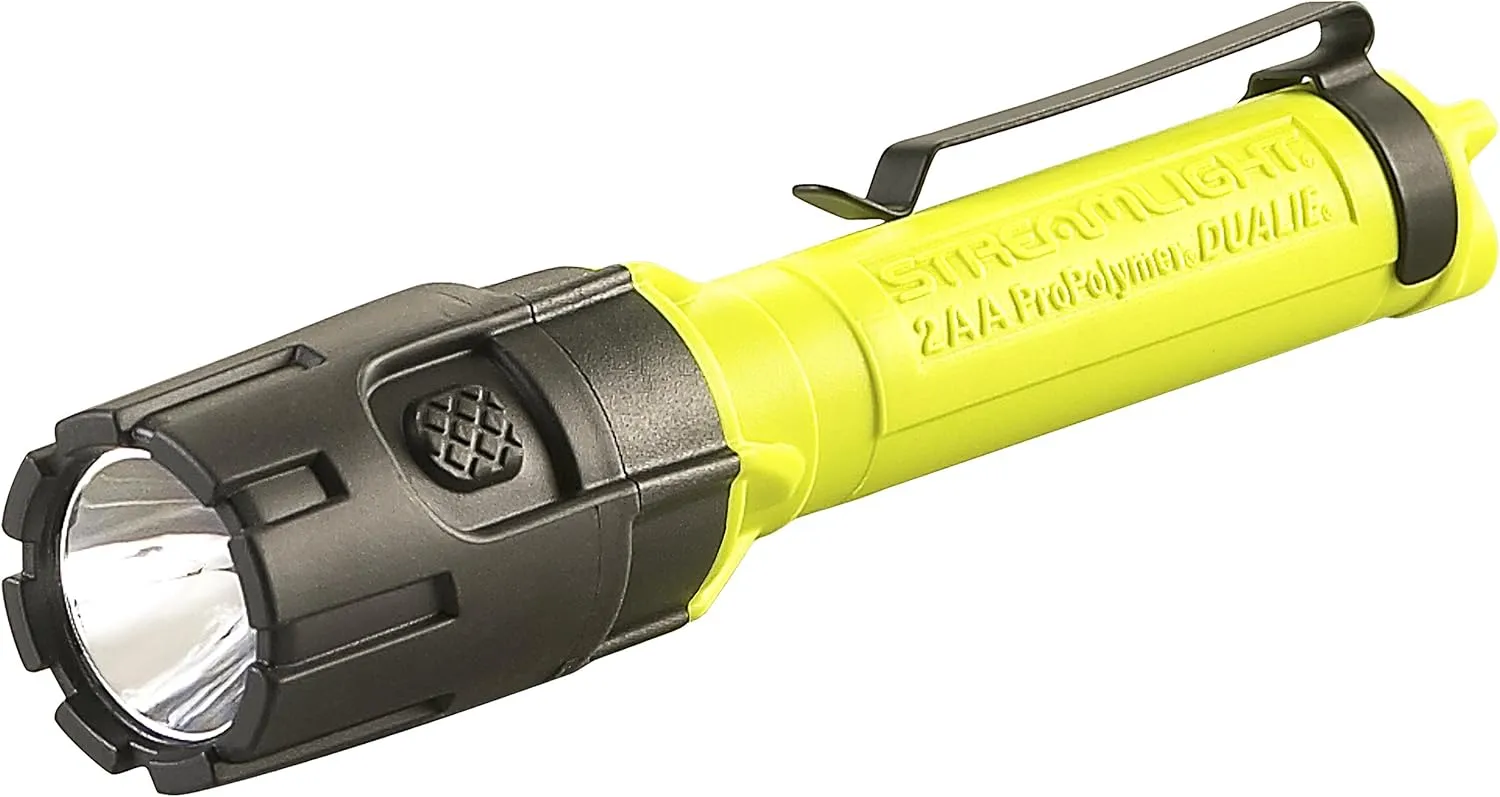 Streamlight Dualie 2AA Dual-Beam LED Flashlight with Pocket Clip and Magnetic Base