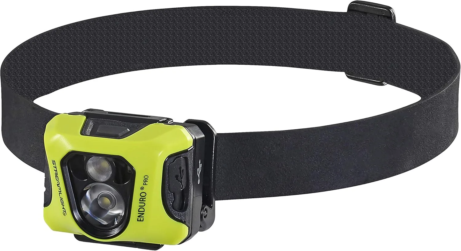 Streamlight 61436 Enduro Pro 200-Lumen USB Rechargeable LED Headlamp with Elastic Head Strap, Rubber Hard Hat Strap
