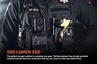 Streamlight 66320 MacroStream USB 500-Lumen 2000-Candela Rechargeable EDC Compact LED Flashlight with USB Cable, Black