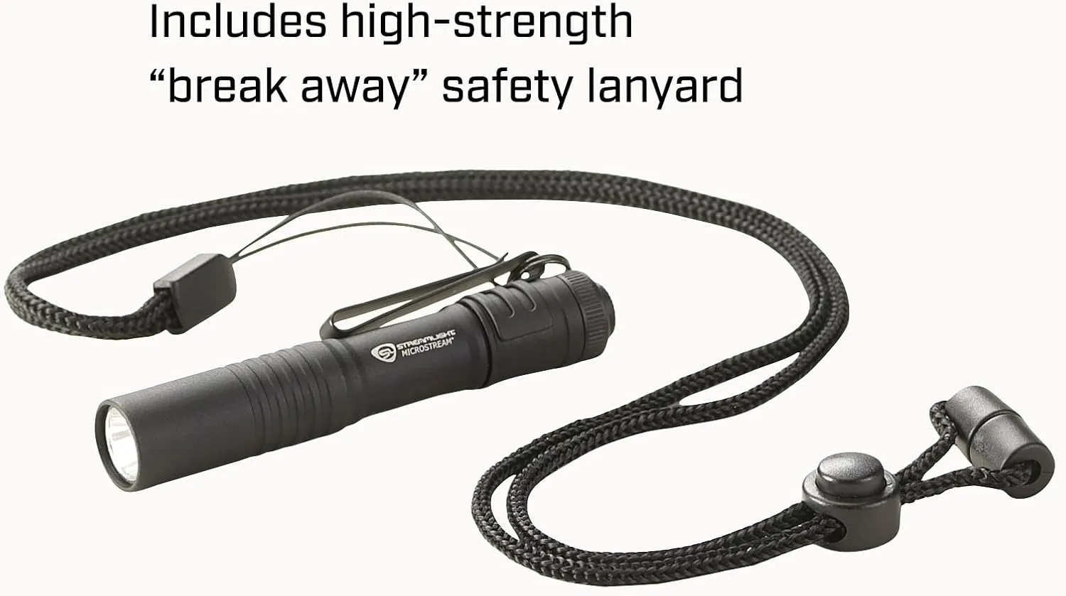 Streamlight 66318 MicroStream 45-Lumen Everyday Carry Pocket Flashlight with AAA Alkaline Battery, Black