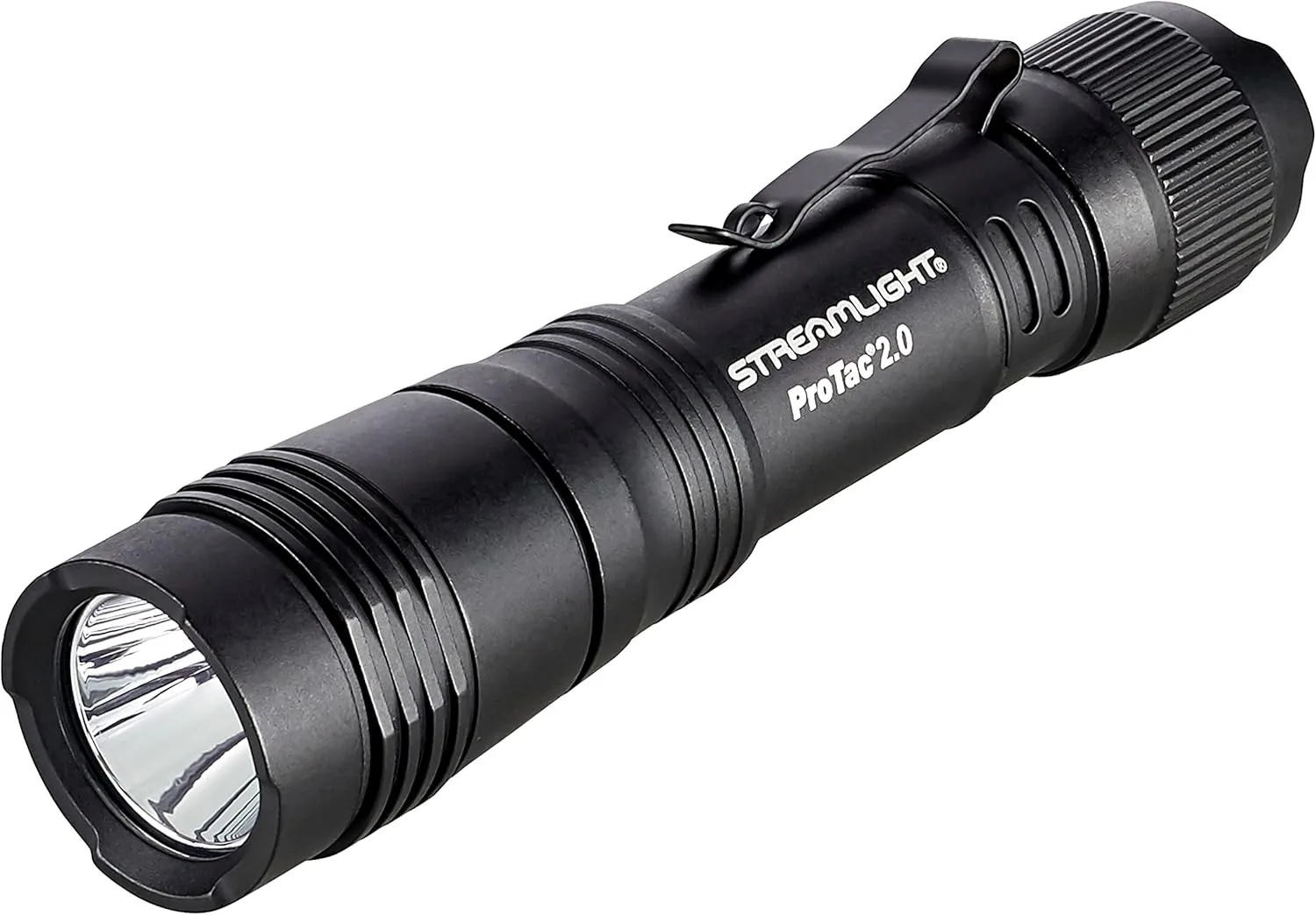 Streamlight 89000 ProTac 2.0 2000-Lumen 17300 Candela Rechargeable Tactical LED Flashlight with USB C Cable, and Holster