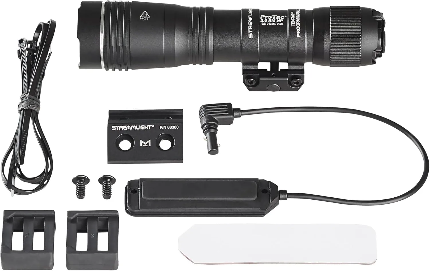 Streamlight 89015 ProTac Rail-Mount HP-X Pro System 800-Lumen 105000-Candela Tactical Flashlight with JackCap Tail Switch