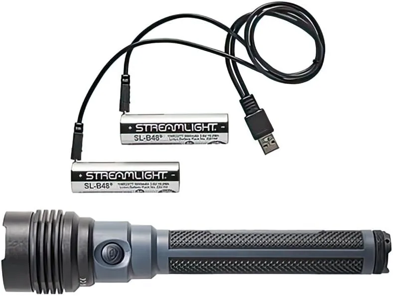 Streamlight 88132 ProTac HL 6 5,300-Lumen 80,000-Candela Rechargeable Flashlight with Y USB-C Cord and Wrist Lanyard, Black