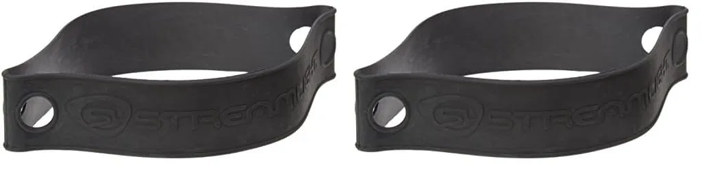 Streamlight Black Rubber Helmet Strap One Size (Pack of 2)