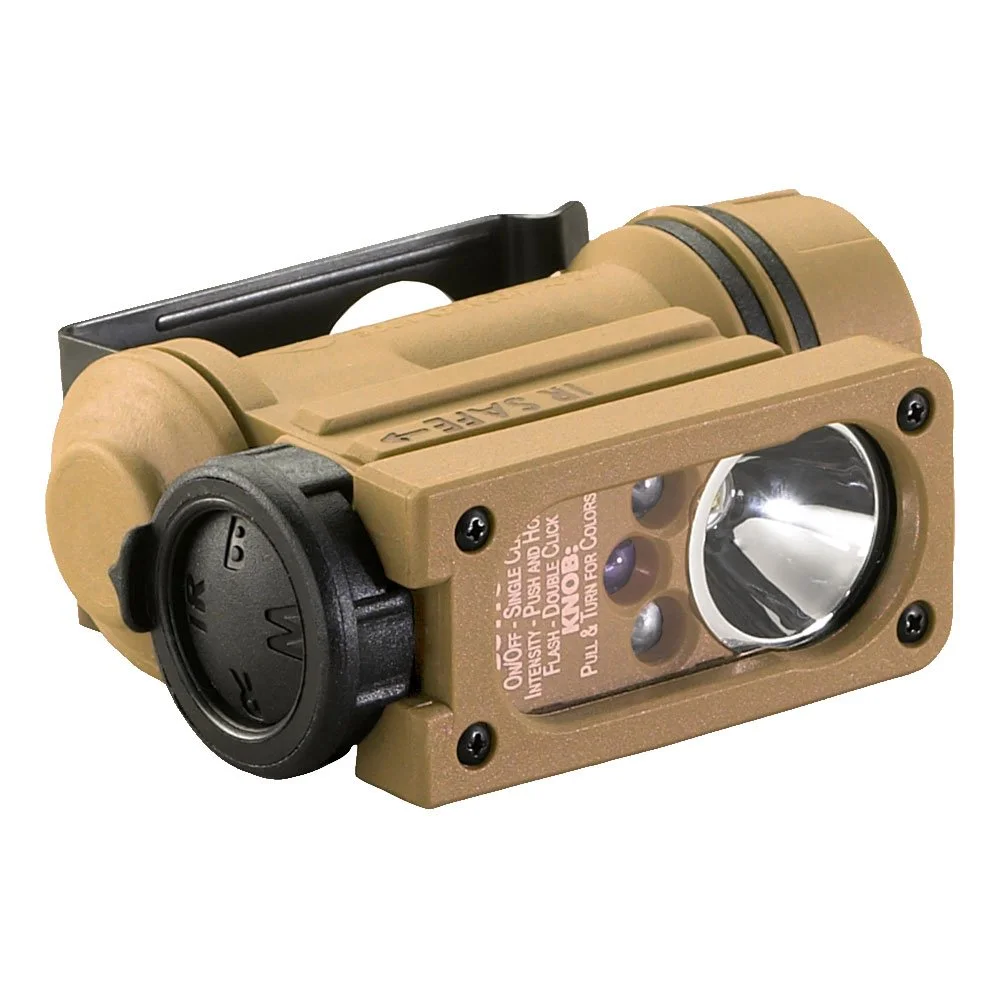 Streamlight 14102 Sidewinder Compact 55-Lumens Hands Free Military Flashlight with Helmet Mount & Lithium Battery in
