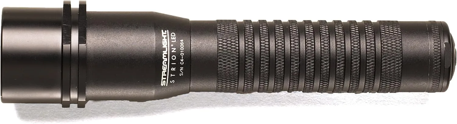 Streamlight 74309 Strion LED 375-Lumen Rechargeable Flashlight with Grip Ring and 120-Volt AC Charger, Black