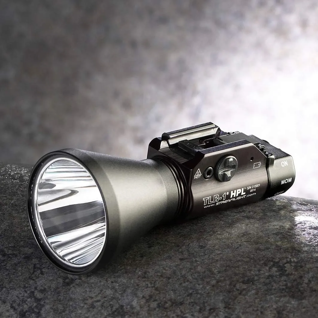 Streamlight 69219 TLR-1 HPL 1000-Lumen Long-Range Rail Mounted Weapon Light Featuring Strobe with Long Gun Kit