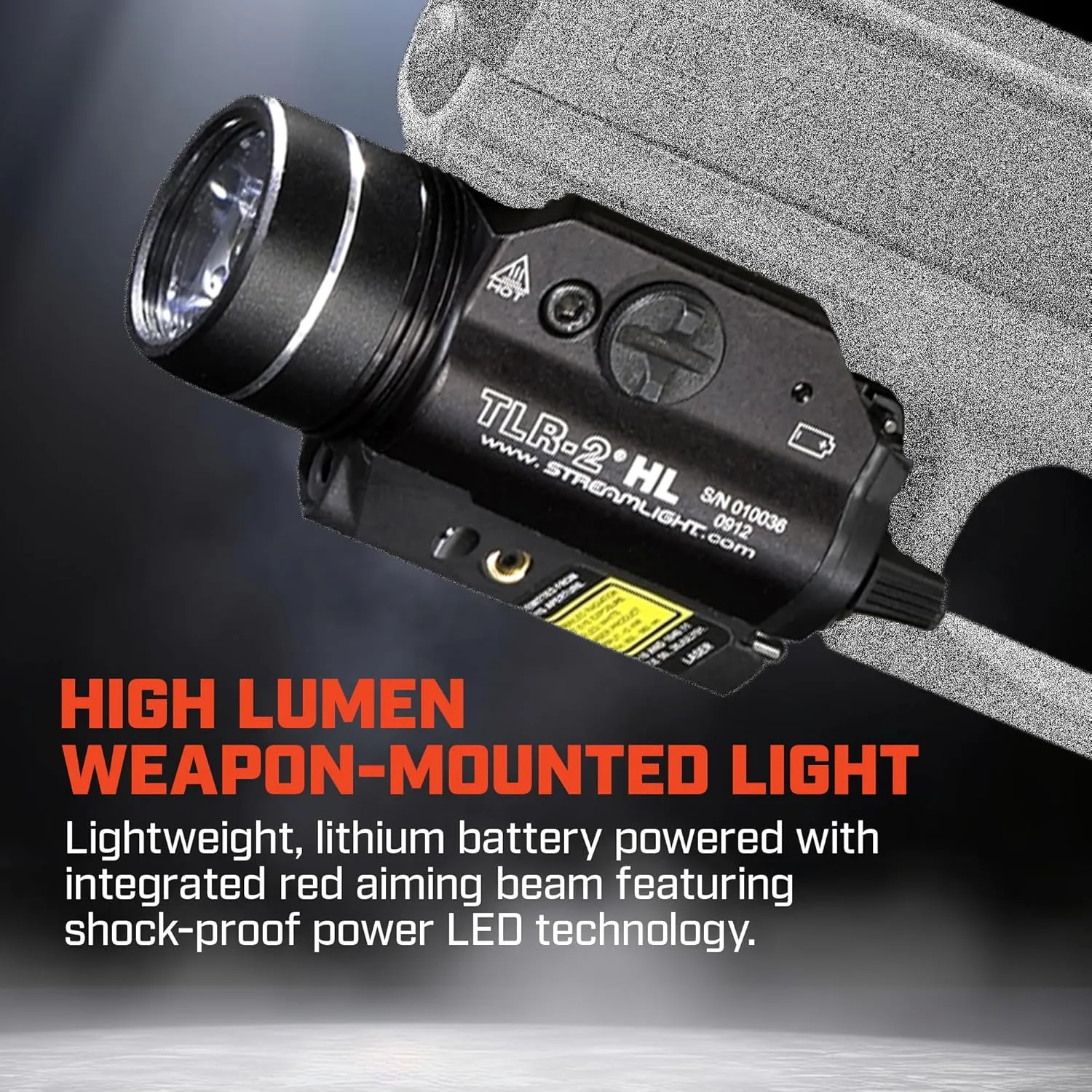 Streamlight 69261 TLR-2 HL 1000-Lumen Rail Mounted Weapon Light with integrated Red Aiming Laser Includes Key Kit for Select