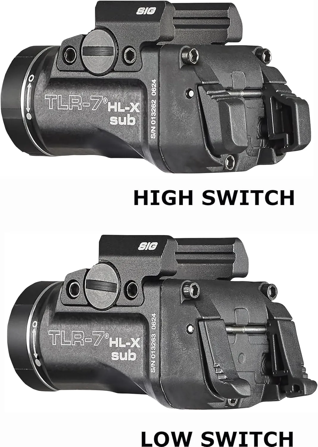 Streamlight 69504 TLR-7 HL-X sub USB 1000-Lumen Rechargeable Rail-Mounted Weapon Light Designed Exclusively for Sig Sauer