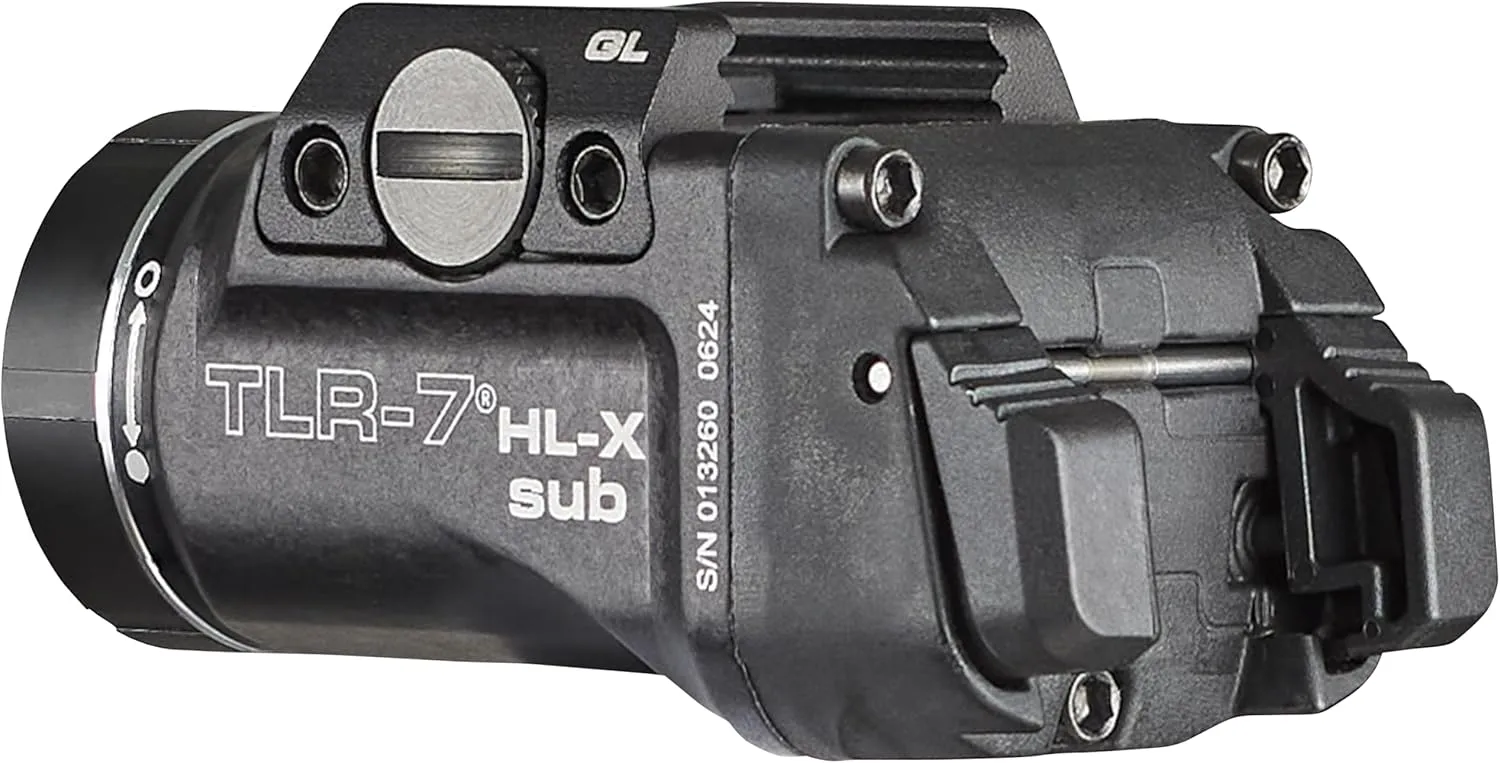 Streamlight 69503 TLR-7 HL-X sub USB 1000-Lumen Rechargeable Rail-Mounted Weapon Light Designed Exclusively for Glock 43X/48