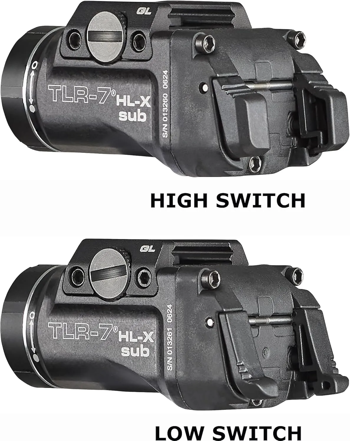 Streamlight 69503 TLR-7 HL-X sub USB 1000-Lumen Rechargeable Rail-Mounted Weapon Light Designed Exclusively for Glock 43X/48