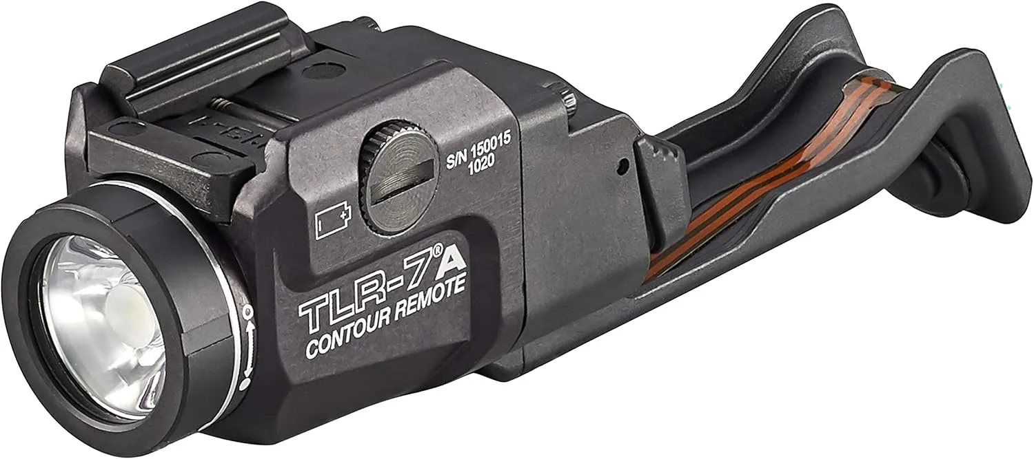 Streamlight 69428 TLR-7 X 500-Lumen Rail Mounted Tactical Light with Integrated Contour Remote Switch Exclusively for Glock