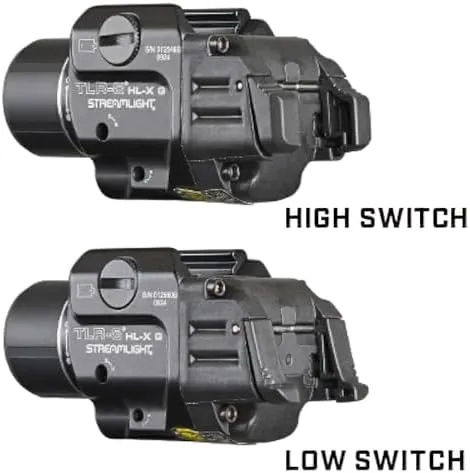 Streamlight 69475 TLR-8 HL-X G USB 1000-Lumen Weapon Rail-Mounted Rechargeable Tactical Flashlight with Integrated Green
