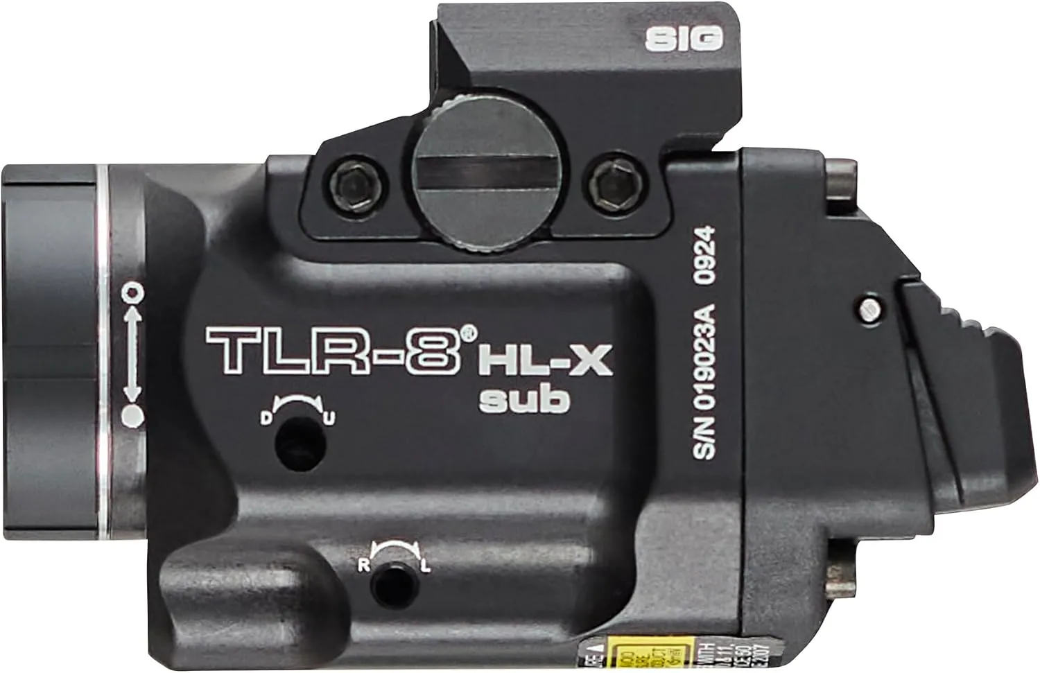 Streamlight 69467 TLR-8 HL-X sub USB 1000-Lumen Weapon Rail-Mounted Rechargeable Tactical Flashlight with Integrated Red
