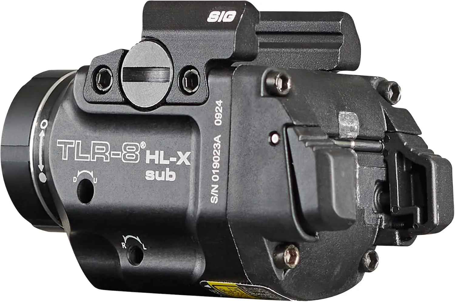 Streamlight 69467 TLR-8 HL-X sub USB 1000-Lumen Weapon Rail-Mounted Rechargeable Tactical Flashlight with Integrated Red