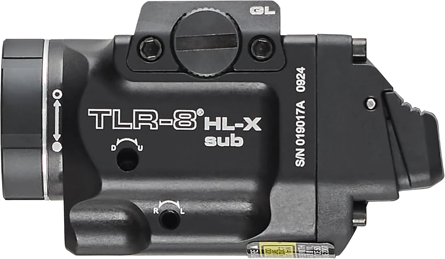 Streamlight 69466 TLR-8 HL-X sub USB 1000-Lumen Weapon Rail-Mounted Rechargeable Tactical Flashlight with Integrated Red