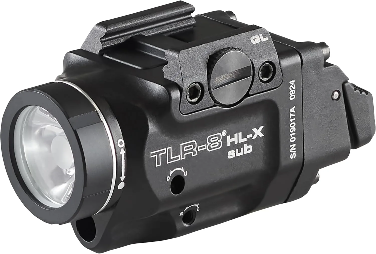 Streamlight 69466 TLR-8 HL-X sub USB 1000-Lumen Weapon Rail-Mounted Rechargeable Tactical Flashlight with Integrated Red
