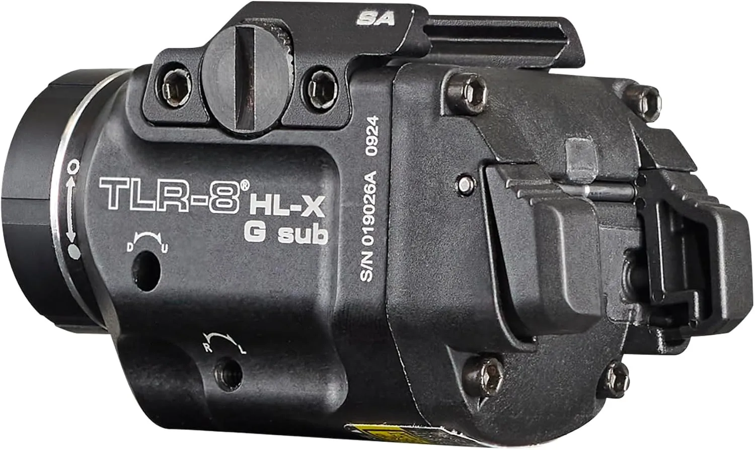 Streamlight 69479 TLR-8 HL-X G sub USB 1000-Lumen Weapon Rail-Mounted Rechargeable Tactical Flashlight with Integrated Green