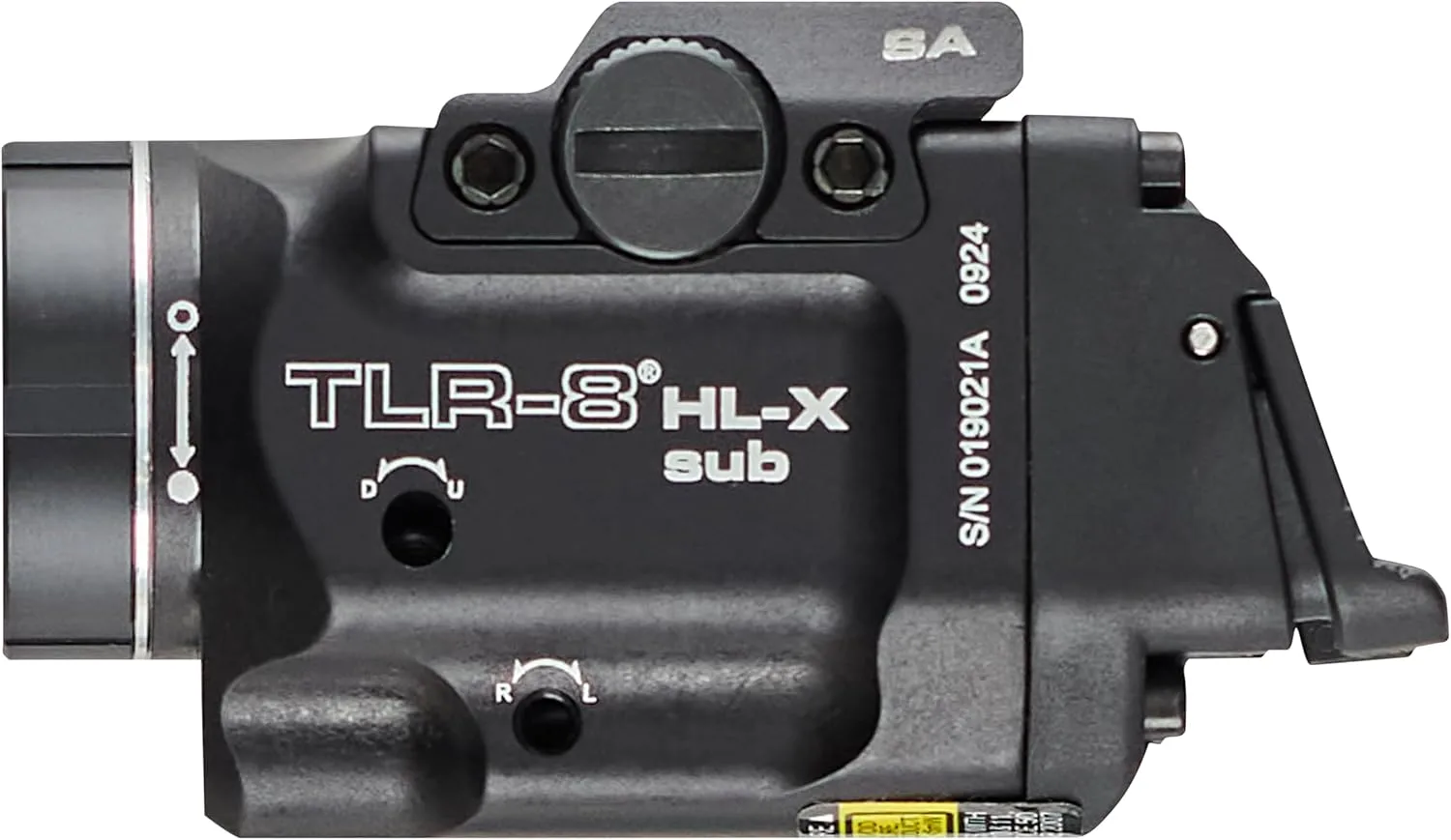 Streamlight 69469 TLR-8 HL-X sub USB 1000-Lumen Weapon Rail-Mounted Rechargeable Tactical Flashlight with Integrated Red