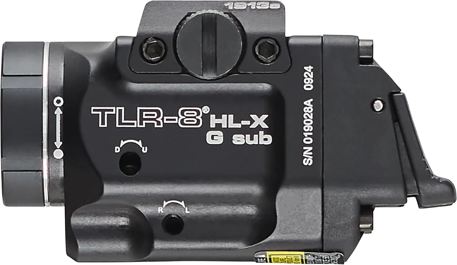 Streamlight 69478 TLR-8 HL-X G sub USB 1000-Lumen Weapon Rail-Mounted Rechargeable Tactical Flashlight with Integrated Green