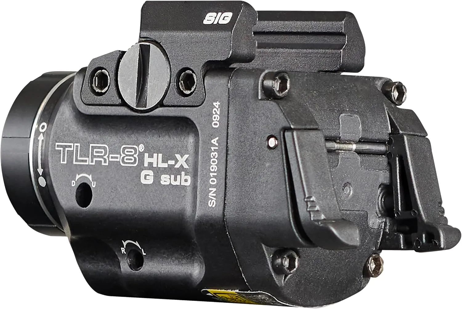 Streamlight 69477 TLR-8 HL-X G sub USB 1000-Lumen Weapon Rail-Mounted Rechargeable Tactical Flashlight with Integrated Green