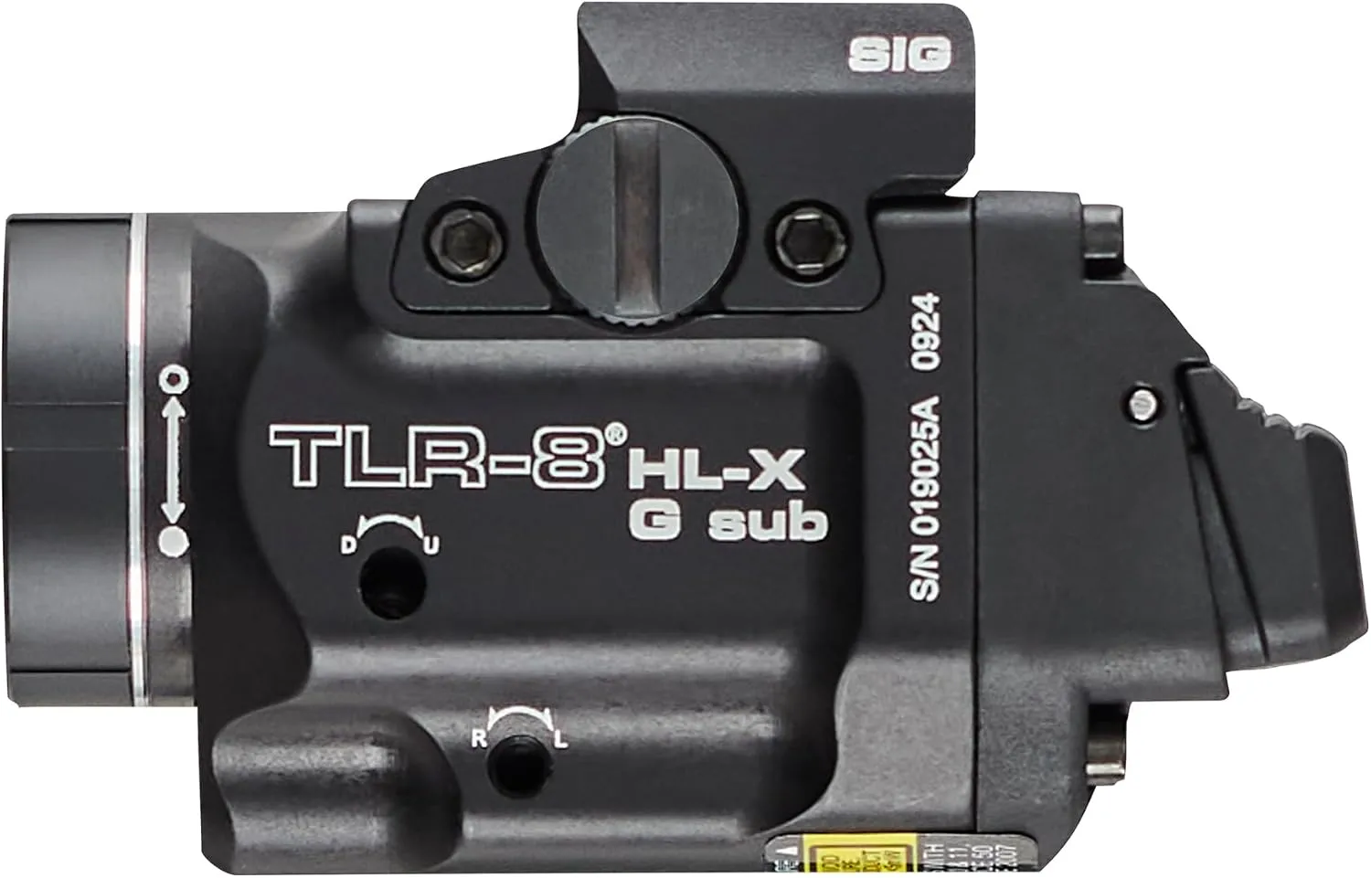 Streamlight 69477 TLR-8 HL-X G sub USB 1000-Lumen Weapon Rail-Mounted Rechargeable Tactical Flashlight with Integrated Green