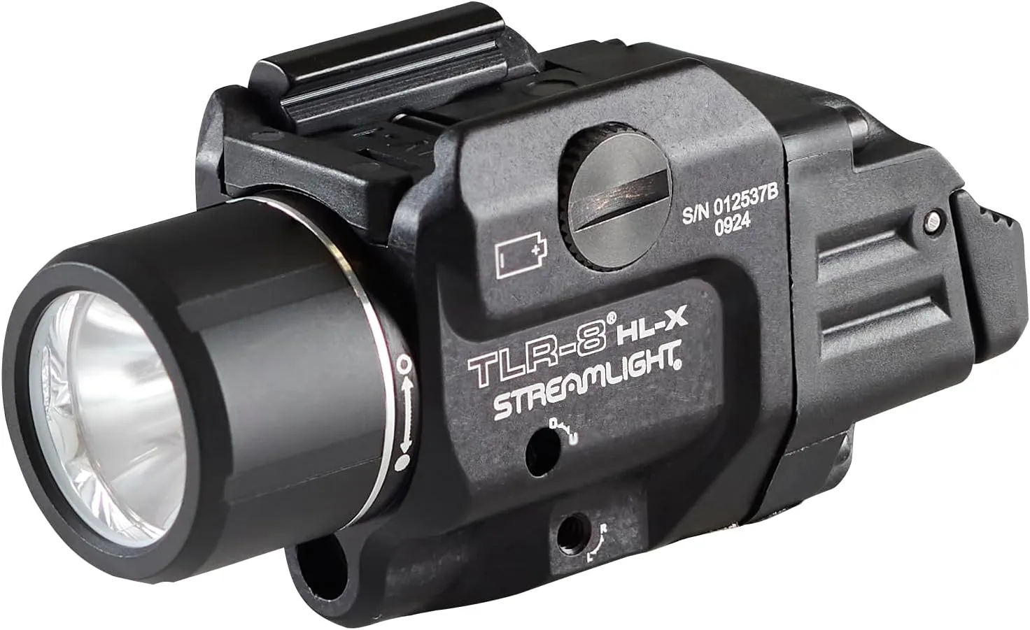 Streamlight 69465 TLR-8 HL-X USB 1000-Lumen Weapon Mounted Rechargeable Tactical Flashlight with Integrated Red Aiming Laser