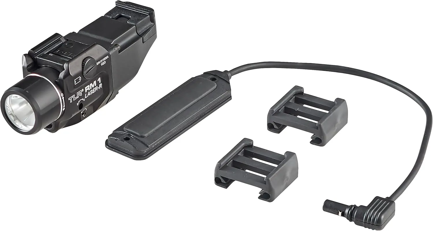 Streamlight 69445 TLR RM 1 500-Lumen Rail-Mounted Tactical Weapon Light with Integrated Red Aiming Laser