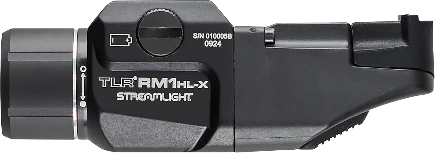 Streamlight 69484 TLR RM 1 HL-X 1000-Lumen 22000-Candela Rail-Mounted Rechargeable Tactical Flashlight with Key Kit