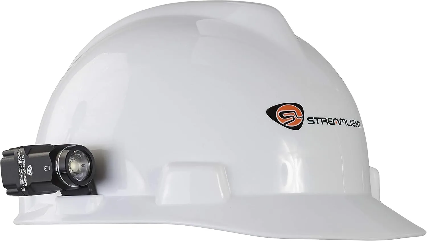 Streamlight 69333 Vantage II 350-Lumen Industrial Hard Hat Mount Light with Blue LED Tail Light, Black