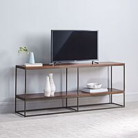 Modern Industrial Wood & Metal TV Stand | Media Console Table Modern Industrial Wood & Metal TV Stand | Media Console Table