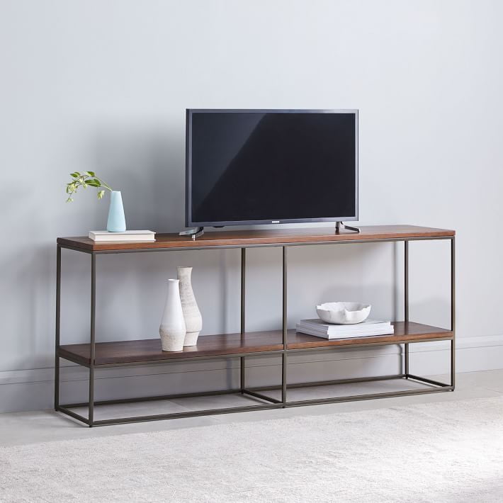 Modern Industrial Wood & Metal TV Stand | Media Console Table Modern Industrial Wood & Metal TV Stand | Media Console Table