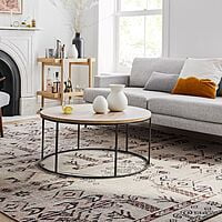 LINEA METAL AND SOLID WOOD ROUND COFFEE TABLE LINEA METAL AND SOLID WOOD ROUND COFFEE TABLE