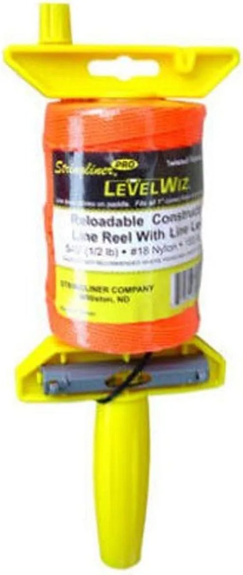 COMPANY 24406 Twisted 540-Feet Reloadable Level Line Reel, Fluorescent Orange