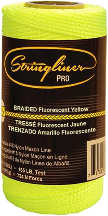 COMPANY 35165 Braided Construction Line Roll, Fluorescent Yellow