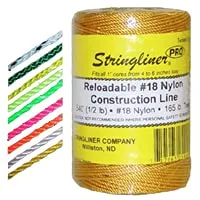 25703 Pro Mason’s Line Reels – 1 Lb. Stringliner® PRO Twisted White 1080'. (1 Pack)