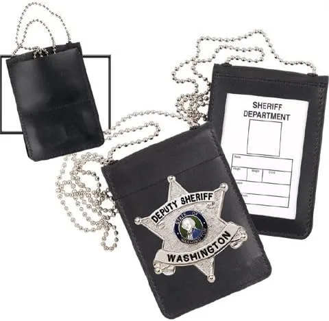 STRONG LEATHER PRODUCTS Magnetic Badge & ID Holder