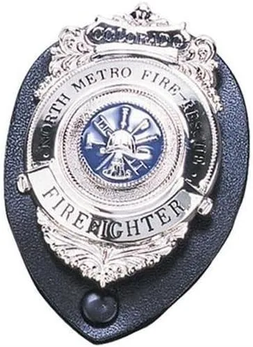 71200-0002 Oval Clip-on Badge Holder, Black