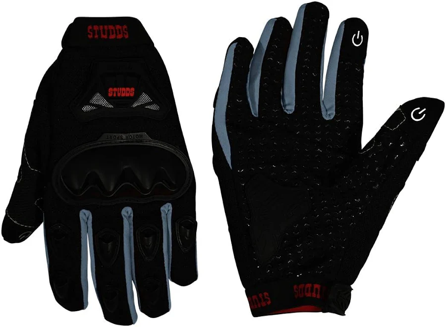 STUDDS GLOVES SMG-6 GREY (S) WITH TOUCH STUDDS GLOVES SMG-6 GREY (S) WITH TOUCH