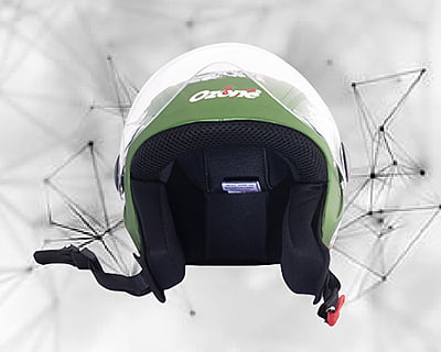 OZONE OPAL GREEN C/V (520 MM)-KIDS HELMET