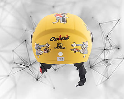 OZONE OPAL YELLOW C/V (520 MM)-KIDS HELMET