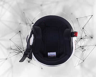 OZONE OPAL WHITE C/V (520 MM)-KIDS HELMET