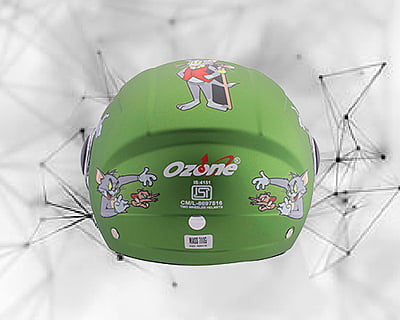 OZONE OPAL GREEN C/V (520 MM)-KIDS HELMET