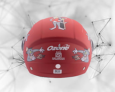 OZONE OPAL RED C/V (520 MM)-KIDS HELMET